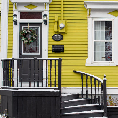 Harfington 5 Inch 304 Stainless Steel House Number Polishing for Door Mailbox(Number 4)