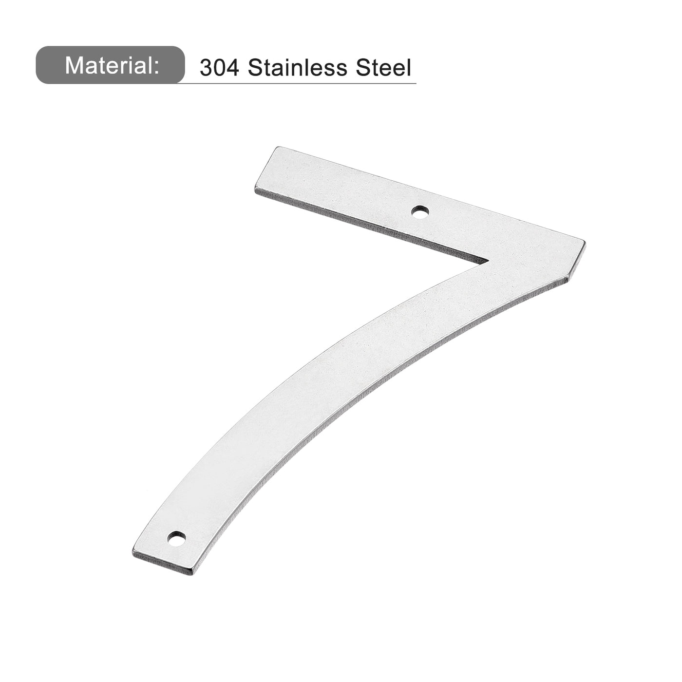 Harfington 5 Inch 304 Stainless Steel House Number Polishing for Door Mailbox(Number 7)