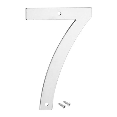 Harfington 5 Inch 304 Stainless Steel House Number Polishing for Door Mailbox(Number 7)