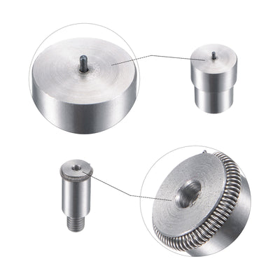 Harfington Uxcell Snap Fasteners Button Die for Hand Press Machine Setter Carbon Steel Pointed Fasteners Tool