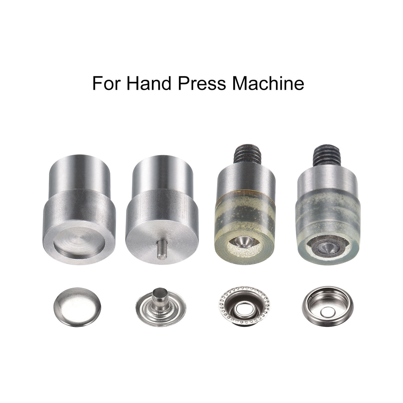 Harfington 15mm Snap Fasteners Button Die for Electric Press Machine Setter Carbon Steel Fasteners Tool M8 Thread