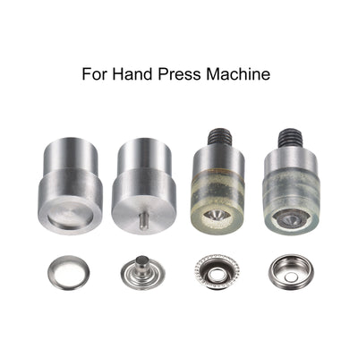 Harfington 15mm Snap Fasteners Button Die for Electric Press Machine Setter Carbon Steel Fasteners Tool M8 Thread
