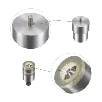 Harfington 15mm Snap Fasteners Button Die for Electric Press Machine Setter Carbon Steel Fasteners Tool M8 Thread