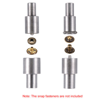 Harfington 15mm Snap Fasteners Button Die for Electric Press Machine Setter Carbon Steel Fasteners Tool