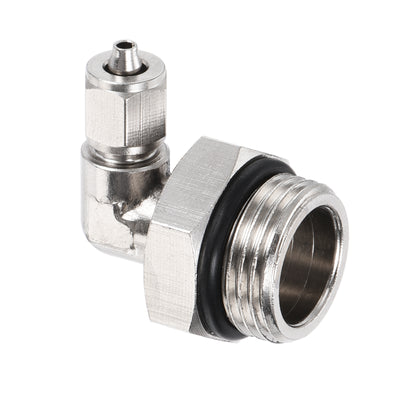 Harfington Elbow Tube Fitting Tube OD Nickel-plated Copper Adapter Fitting