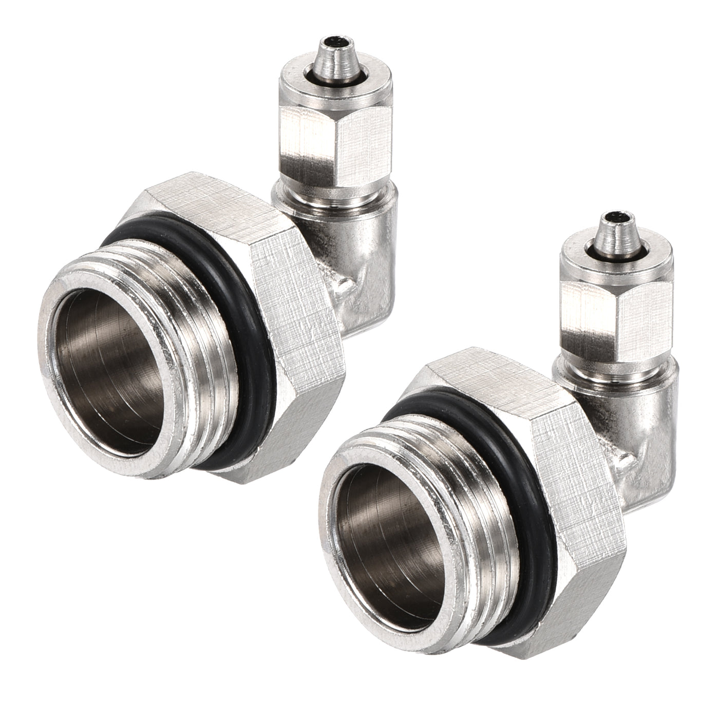 Harfington Elbow Tube Fitting Tube OD Nickel-plated Copper Adapter Fitting