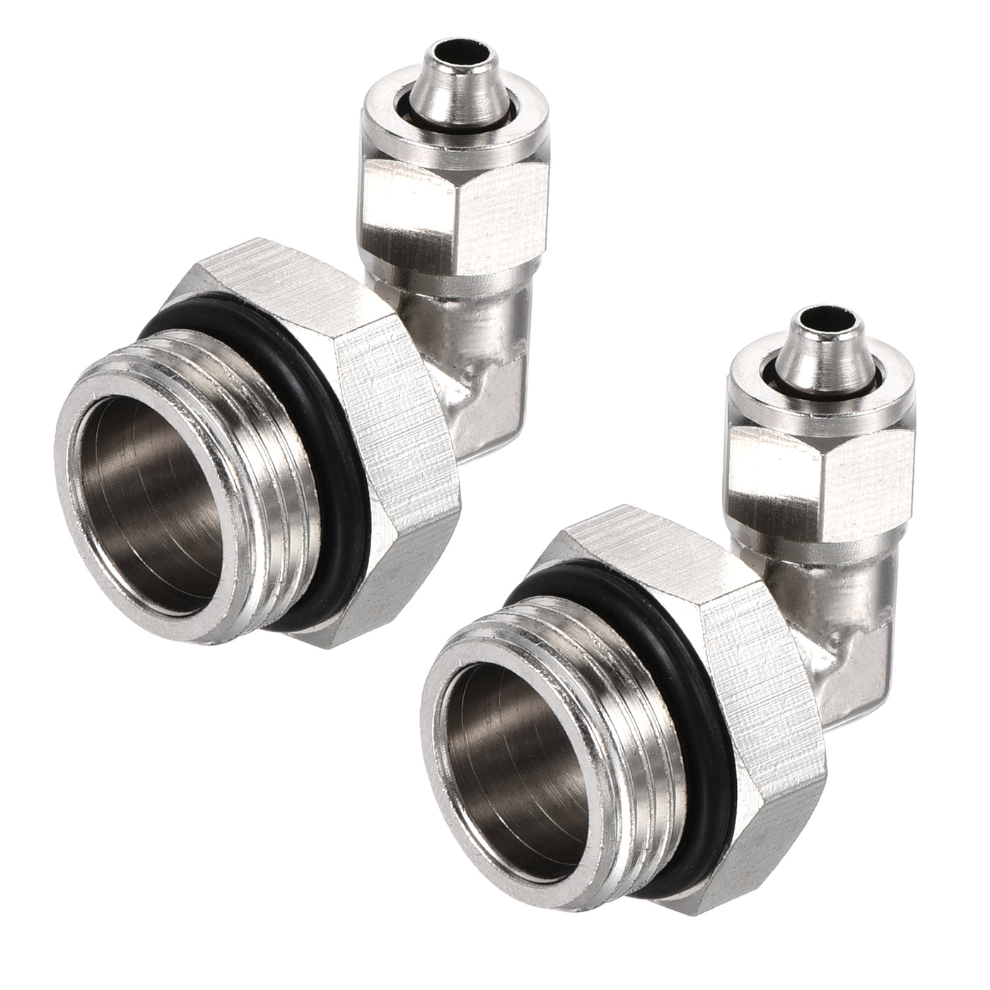 Harfington Elbow Tube Fitting Tube OD Nickel-plated Copper Adapter Fitting