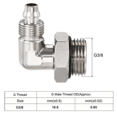 Harfington Elbow Tube Fitting Tube OD Nickel-plated Copper Adapter Fittings