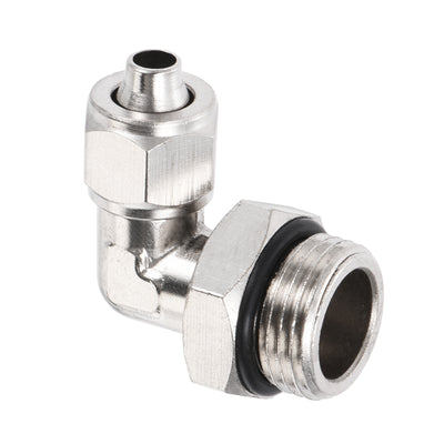 Harfington Elbow Tube Fitting Tube OD Nickel-plated Copper Adapter Fittings