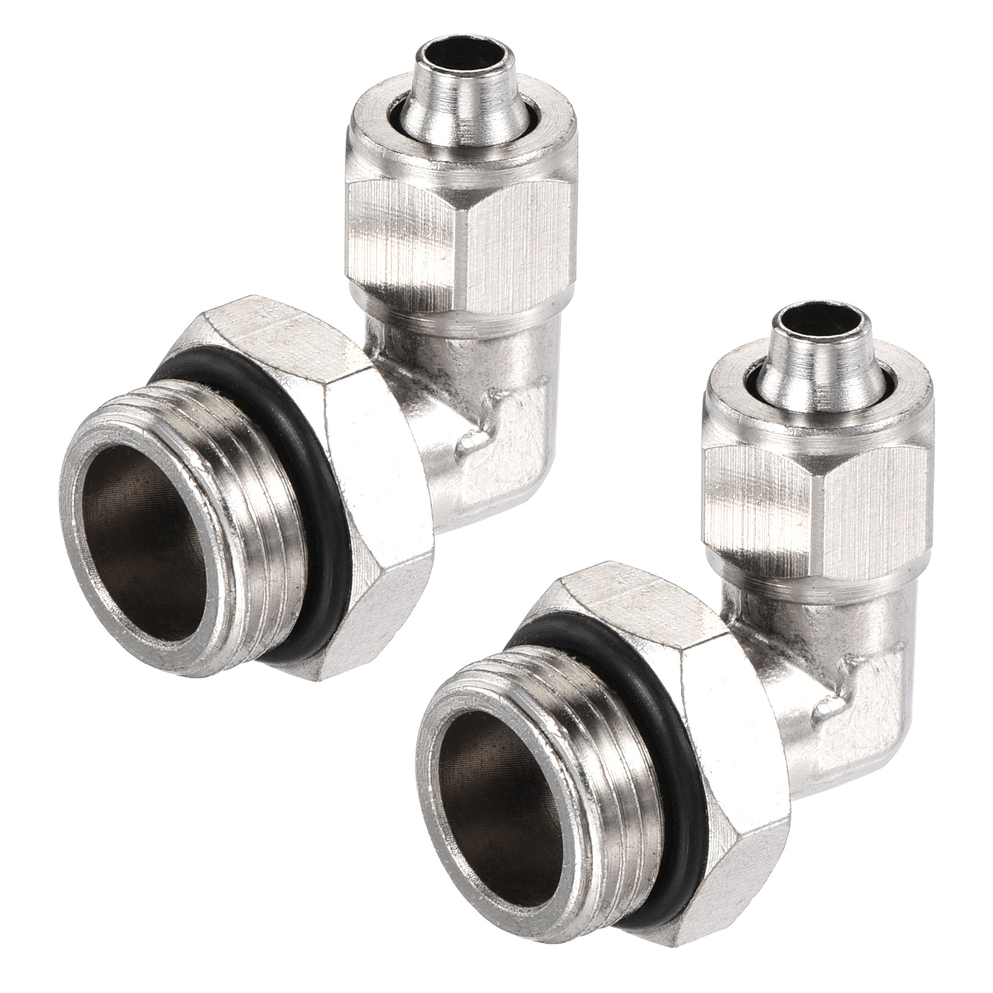 Harfington Elbow Tube Fitting Tube OD Nickel-plated Copper Adapter Fitting