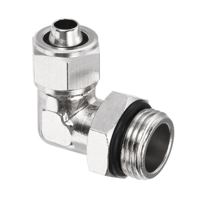 Harfington Elbow Tube Fitting Tube OD Nickel-plated Copper Adapter Fittings