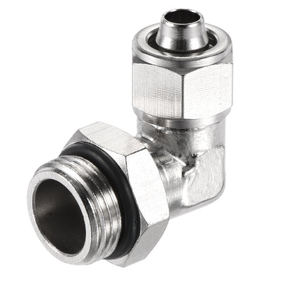 Harfington Elbow Tube Fitting Tube OD Nickel-plated Copper Adapter Fittings