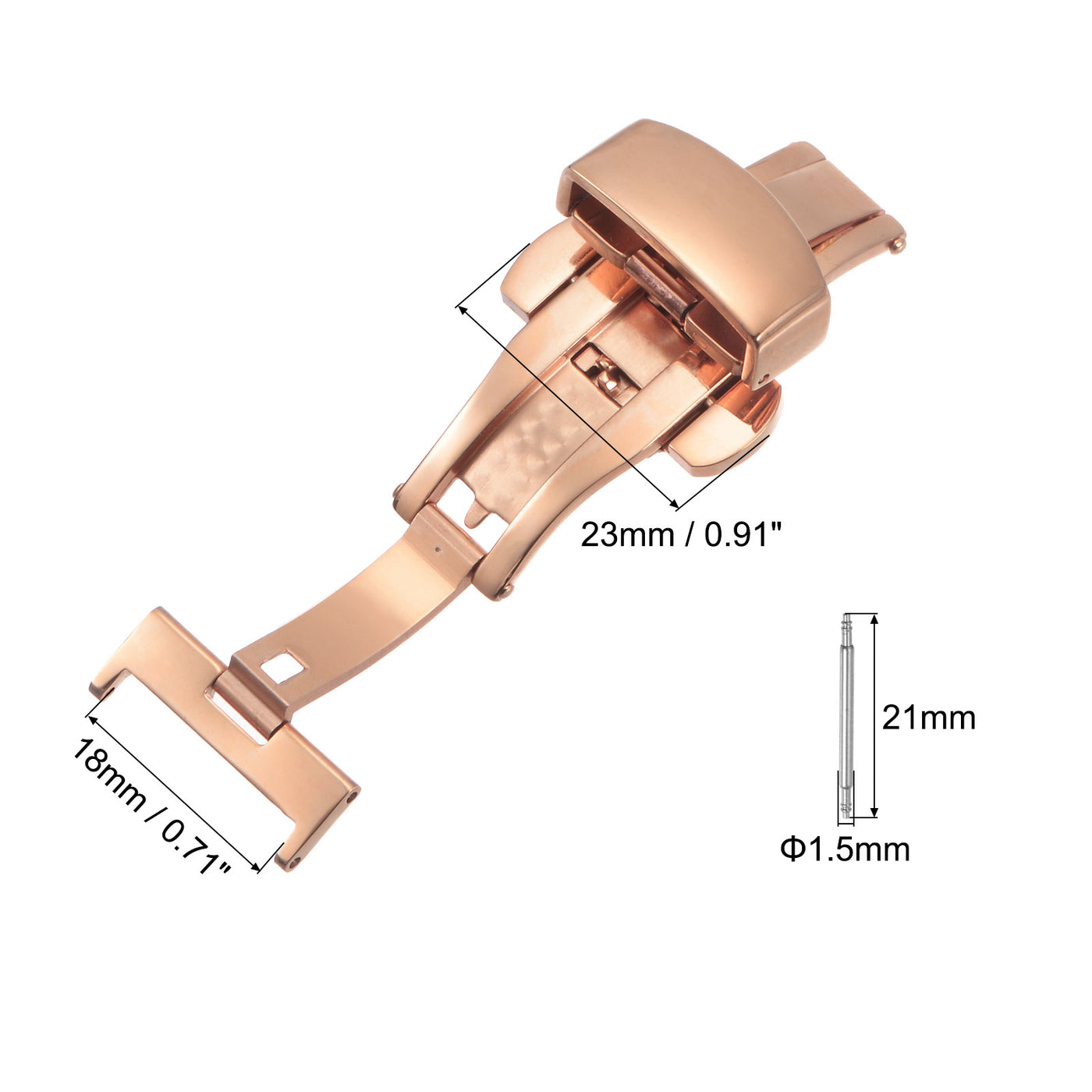 Harfington Folding Watch Clasp Push Button for Watchband