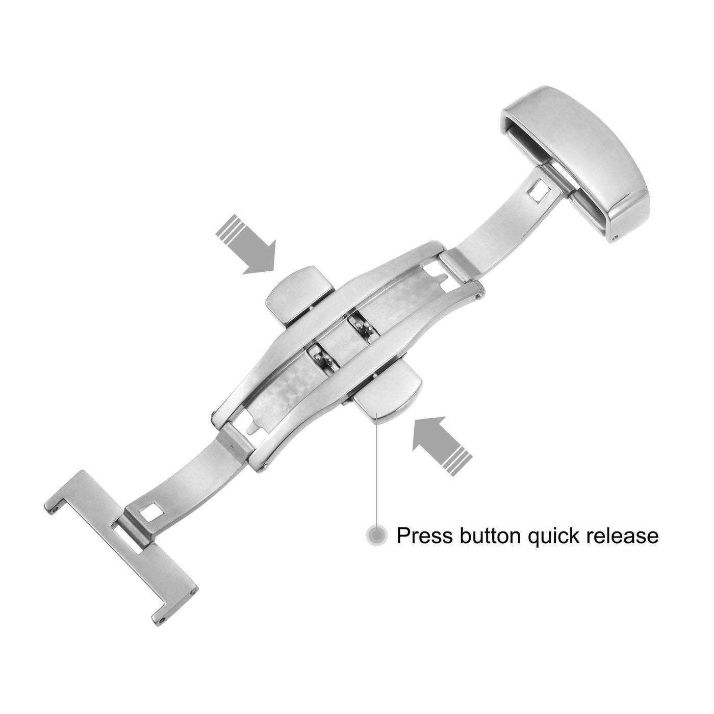 Harfington Folding Watch Clasp Push Button for Watchband