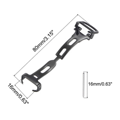Harfington Fold Watch Clasp Push Button for Watch Strap with Pin