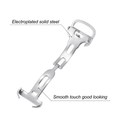 Harfington Fold Watch Clasp Push Button for Watch Strap with Pin