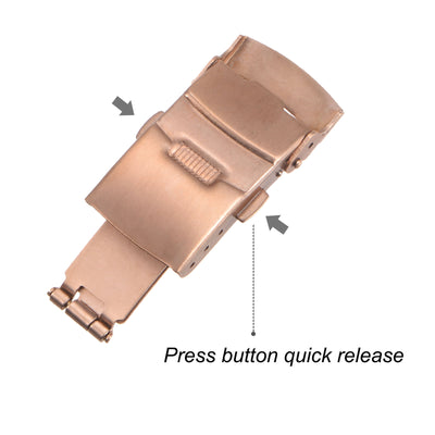 Harfington Fold Watch Deployment Clasp for Leather Watch Strap