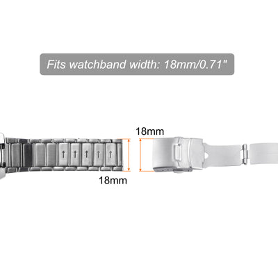 Harfington Fold Watch Deployment Clasp for Leather Watch Strap