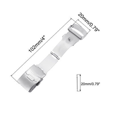 Harfington Fold Watch Deployment Clasp for Leather Watch Strap