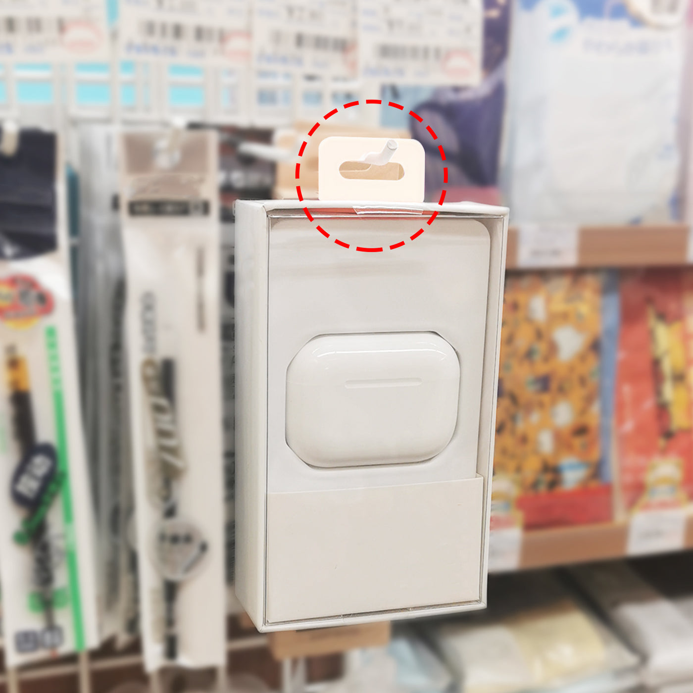 Harfington Clear Self Adhesive Hang Tab Hook, 27x42mm Plastic Display Folding Tabs for Retail Store Display, Pack of 300