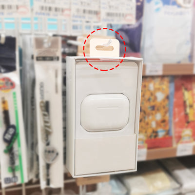 Harfington Clear Self Adhesive Hang Tab Hook, 27x42mm Plastic Display Folding Tabs for Retail Store Display, Pack of 300