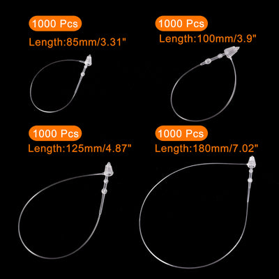 Harfington Snap Lock Pins Loop Price Tag Fastener Plastic Tags