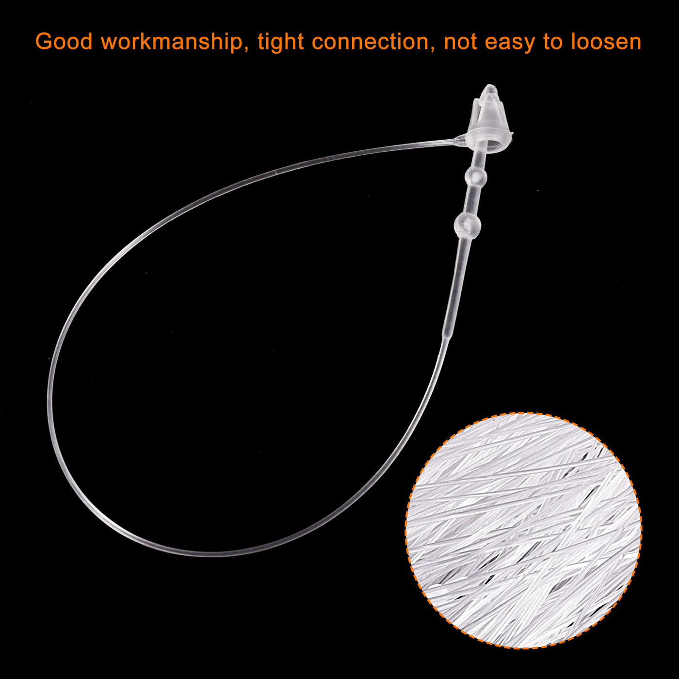 Harfington Snap Lock Pins Loop Price Tag Fastener Plastic Tags