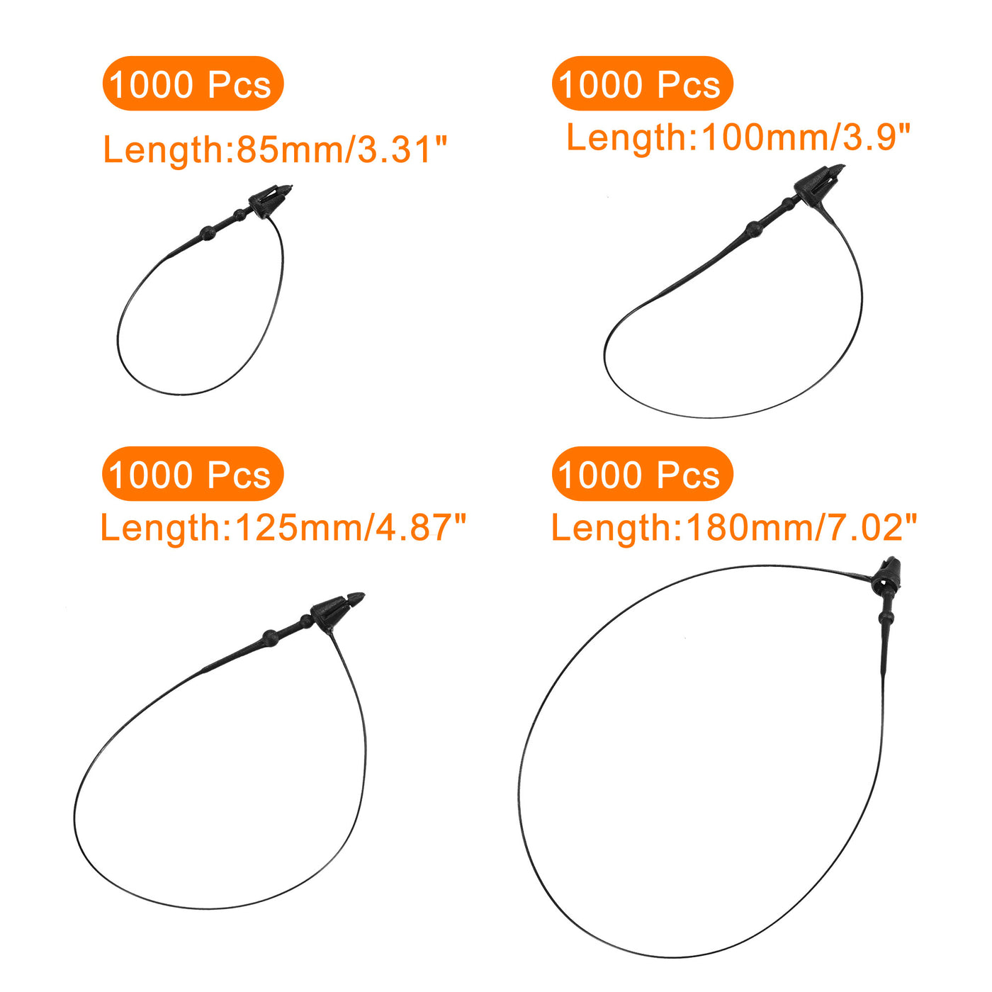 Harfington Snap Lock Pins Loop Price Tag Fastener Plastic Tags