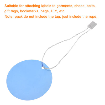 Harfington Hang Tag String Snap Lock Price Tag Fastener Ties Grey 7 Inch 1000pcs