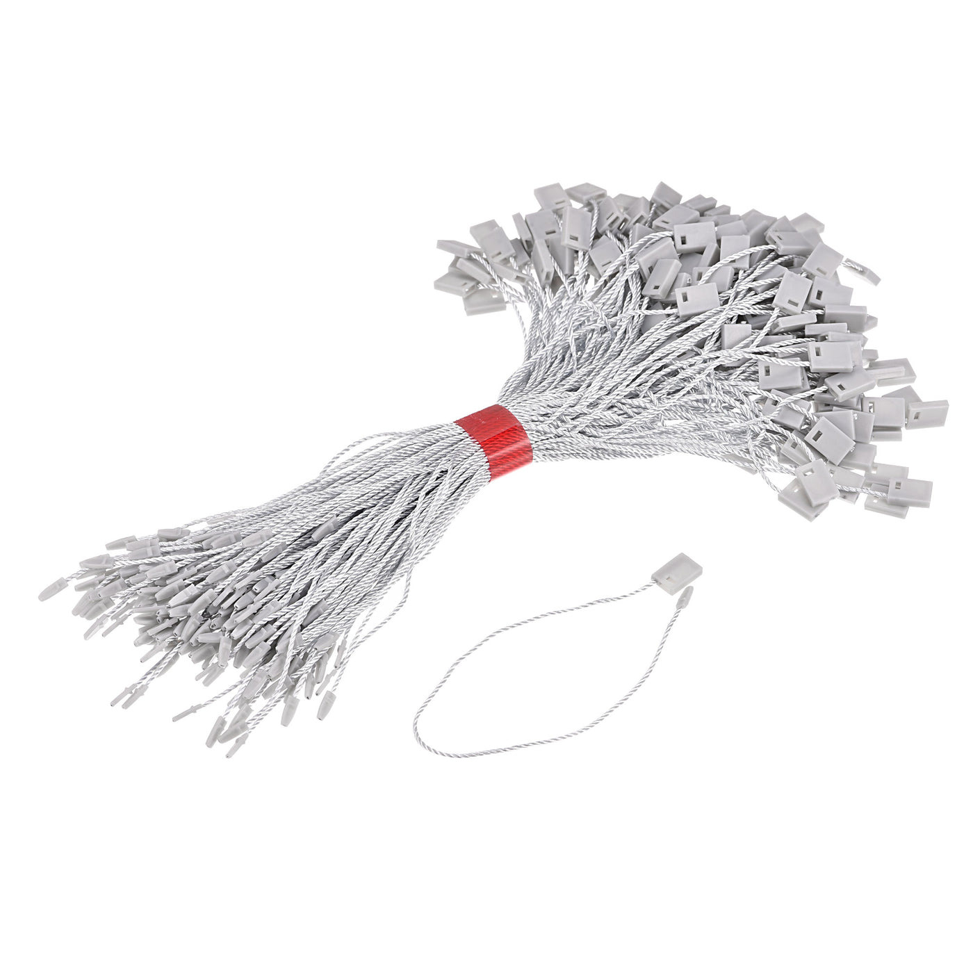 Harfington Hang Tag String Snap Lock Price Tag Fastener Ties Grey 7 Inch 1000pcs
