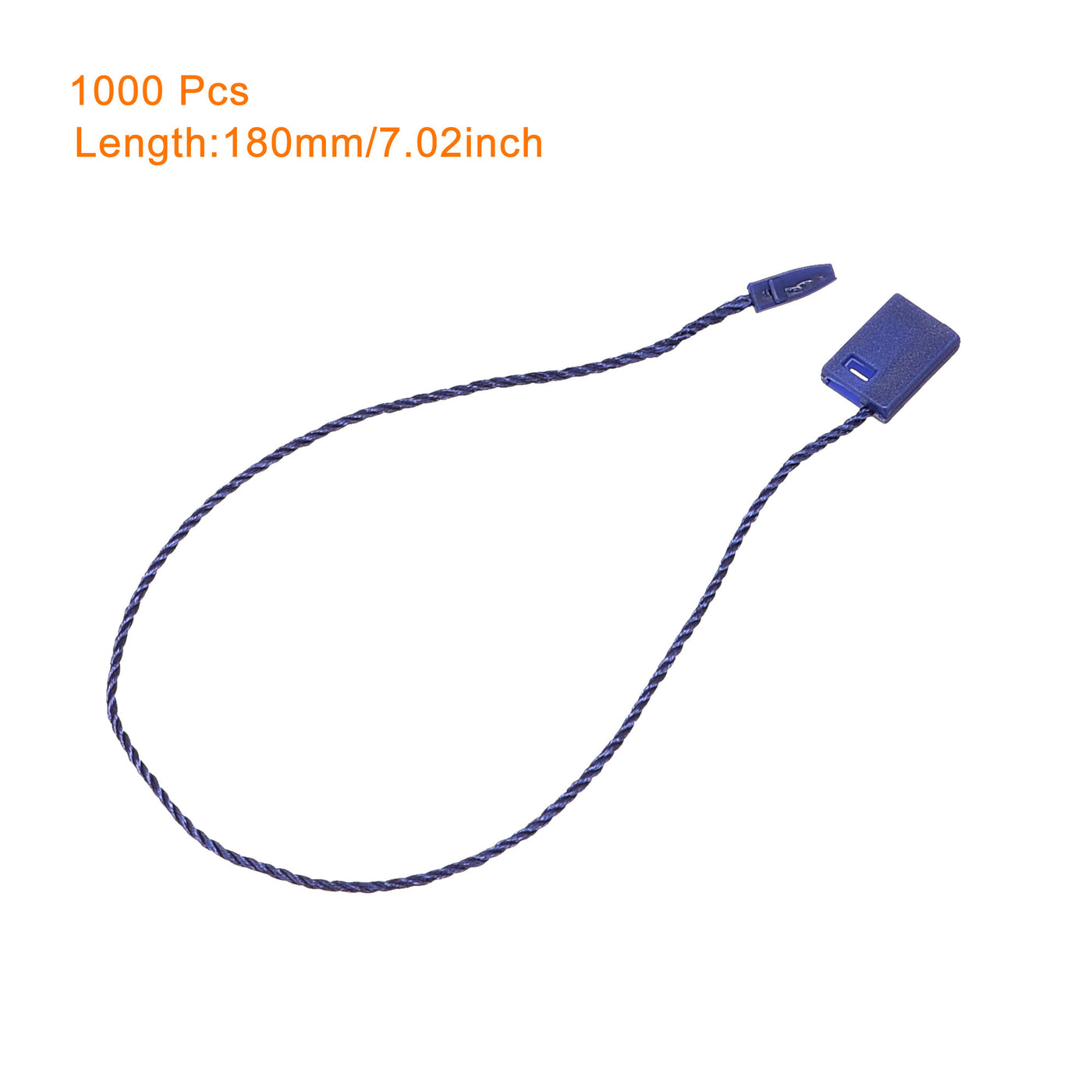 Harfington Hang Tag String Snap Lock Price Tag Fastener Ties Blue 7 Inch 1000pcs
