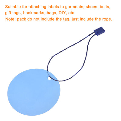 Harfington Hang Tag String Snap Lock Price Tag Fastener Ties Blue 7 Inch 1000pcs