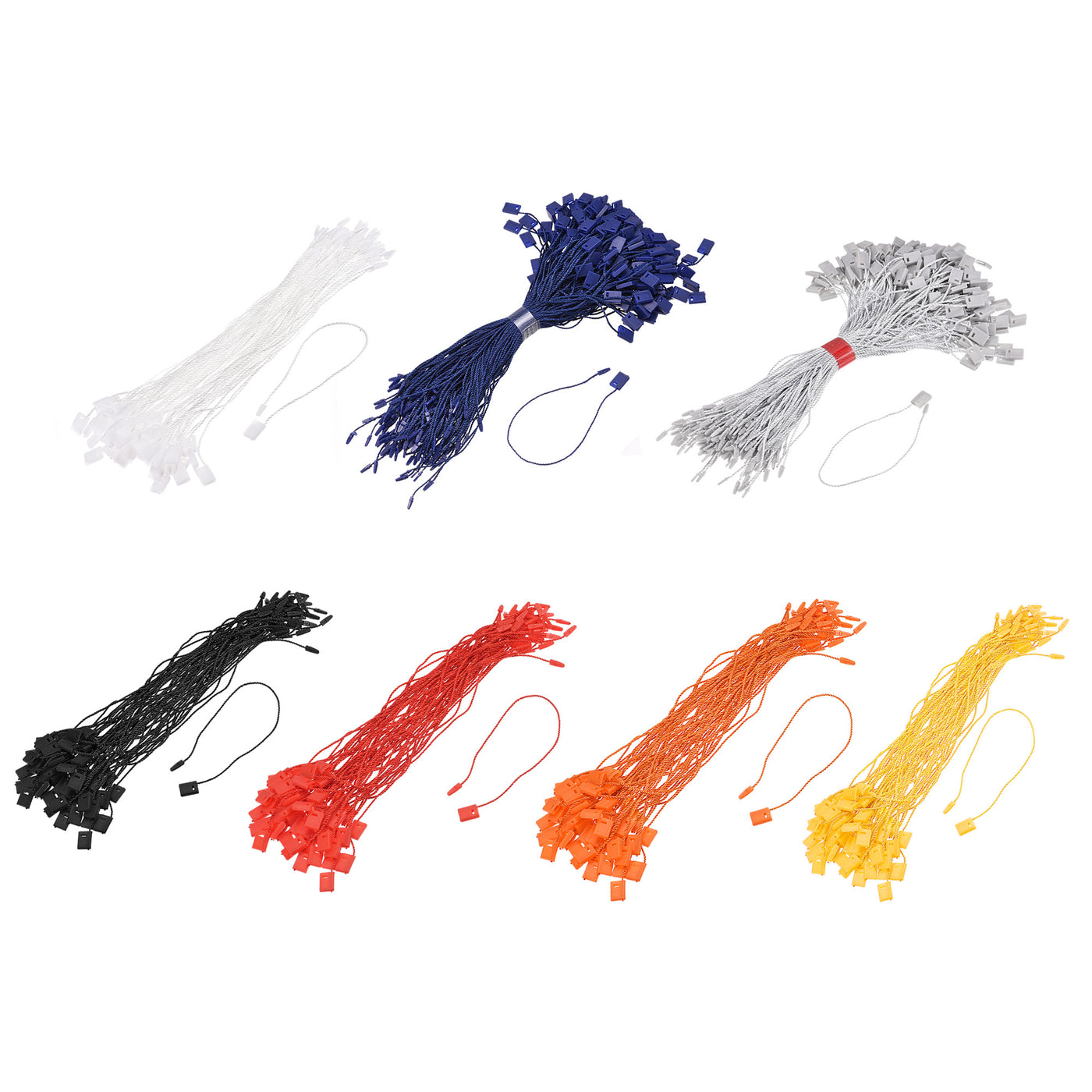 Harfington Hang Tag String Snap Lock Price Tag Fastener Ties 7 Colors 7 Inch 700pcs