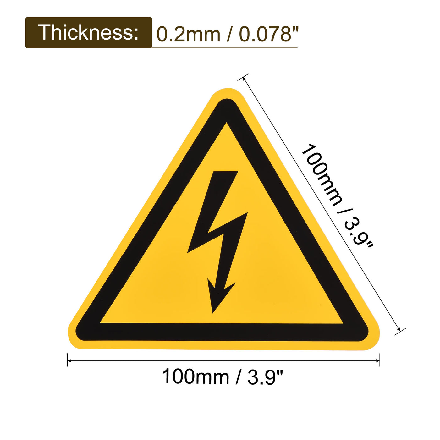 Harfington electrical shock Warning Sign Self Adhesive