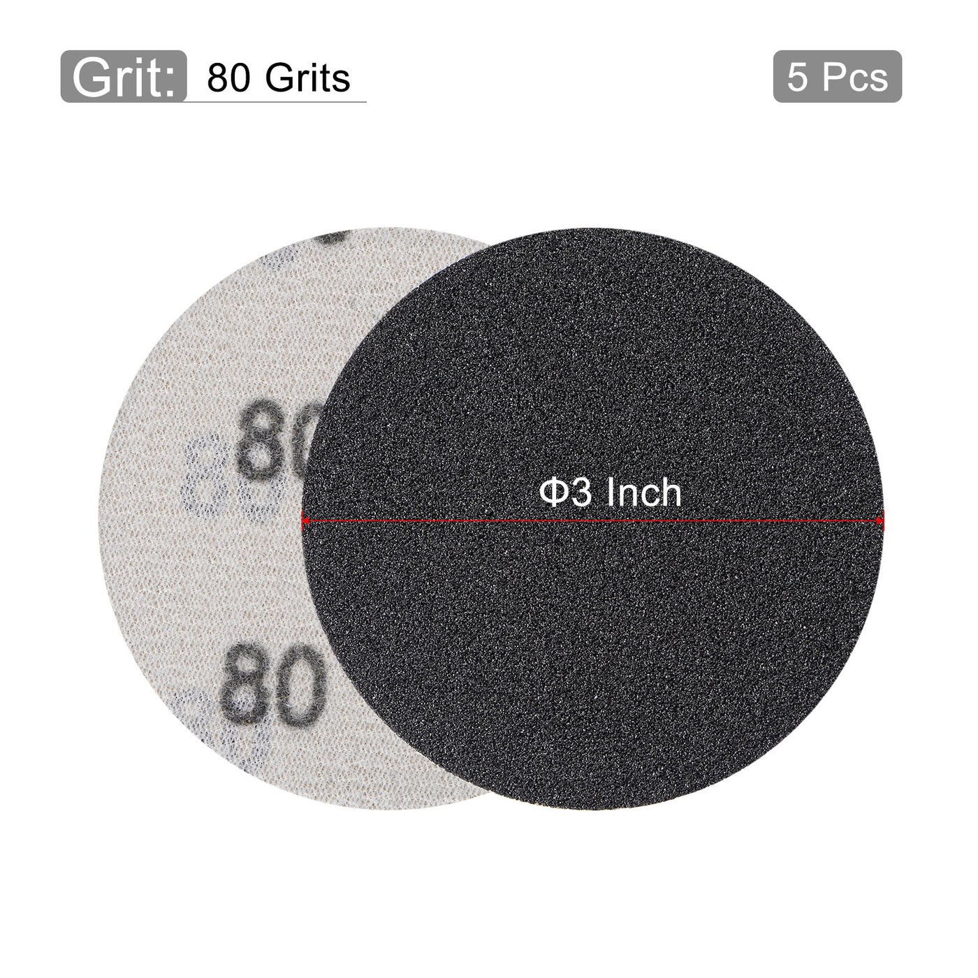 uxcell Sanding Discs Wet/Dry Hook and Loop Silicon Carbide