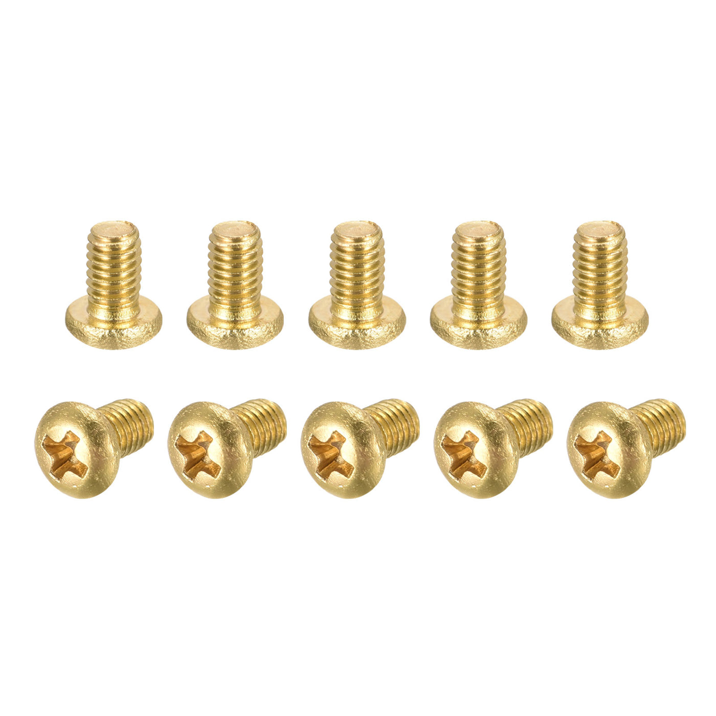 Harfington Brass Machine Screw, Phillips Pan Head Fastener Bolts for Furniture, Office Equipment, Electronics