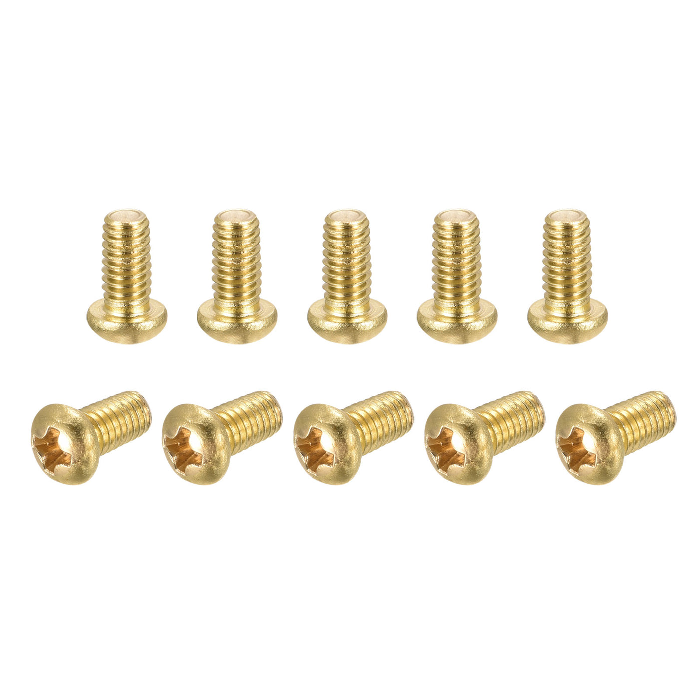Harfington Brass Machine Screw, Phillips Pan Head Fastener Bolts for Furniture, Office Equipment, Electronics
