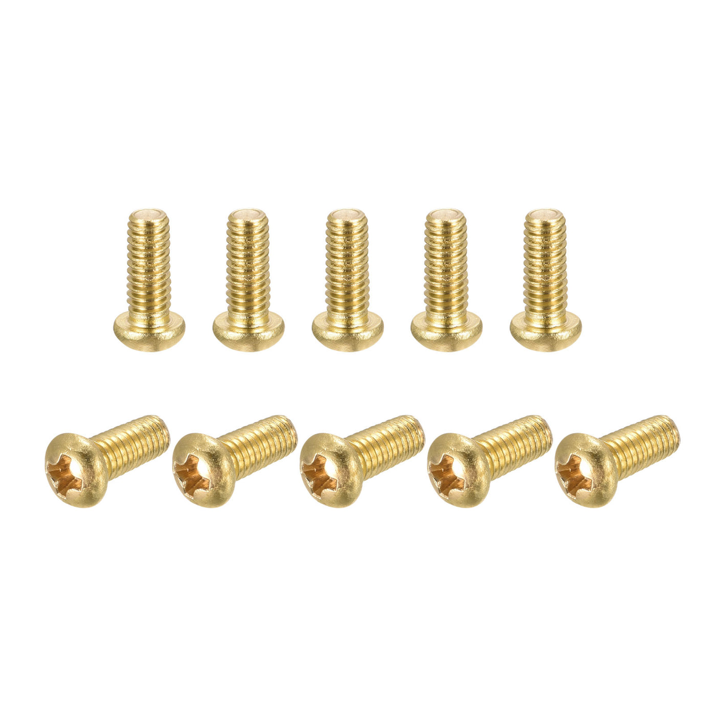 Harfington Brass Machine Screw, Phillips Pan Head Fastener Bolts for Furniture, Office Equipment, Electronics