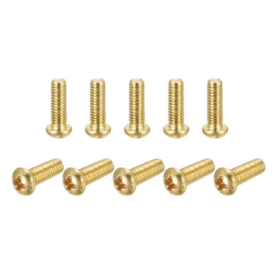 Harfington Brass Machine Screw, Phillips Pan Head Fastener Bolts for Furniture, Office Equipment, Electronics