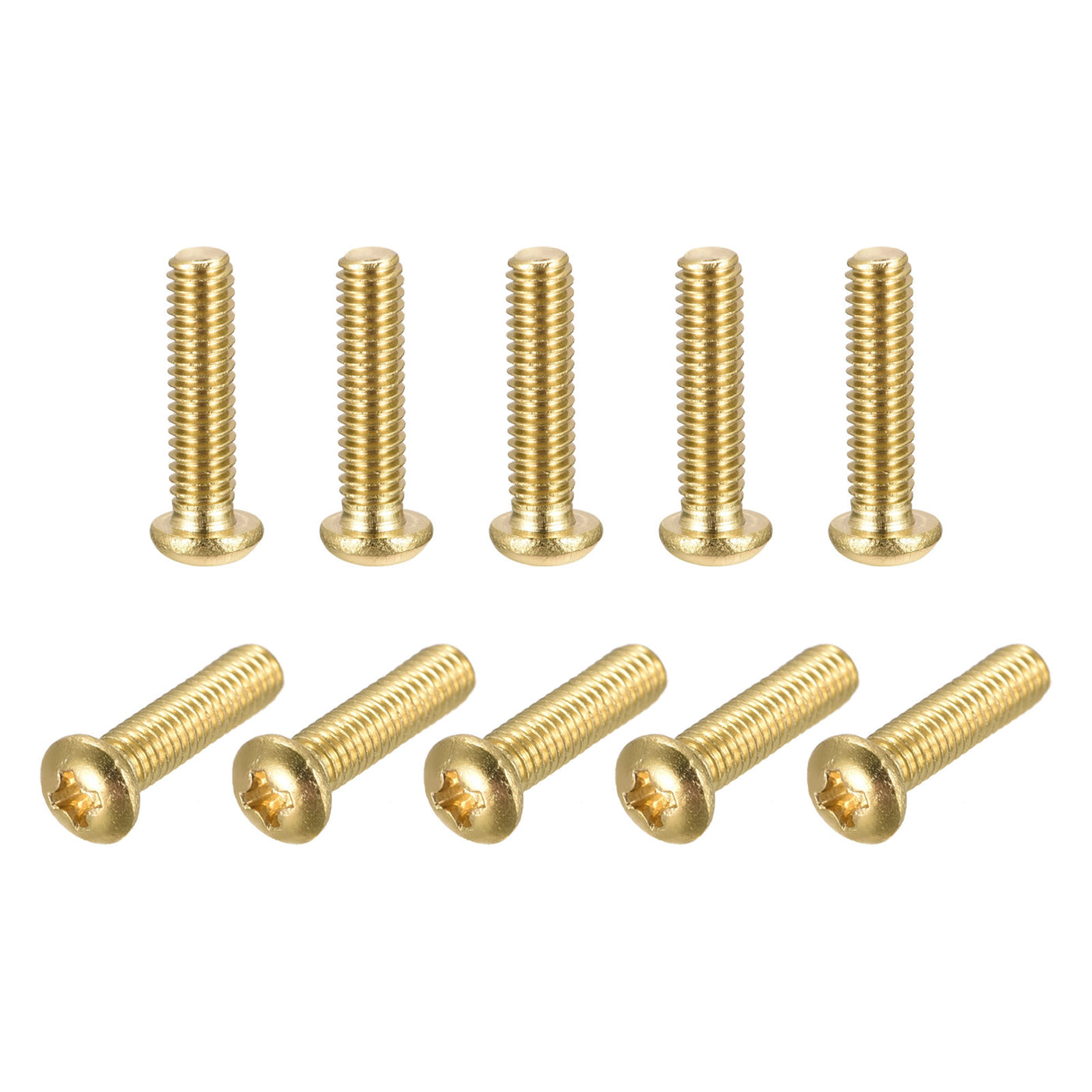 Harfington Brass Machine Screw, Phillips Pan Head Fastener Bolts for Furniture, Office Equipment, Electronics