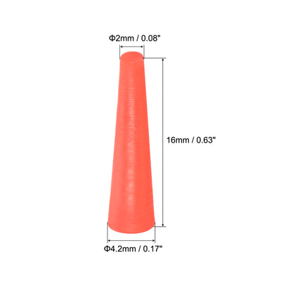 Harfington Silicone Rubber Taper Plug, Solid, for Powder Coating Laboratory Use