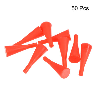 Harfington Silicone Rubber Taper Plug, Solid, for Powder Coating Laboratory Use