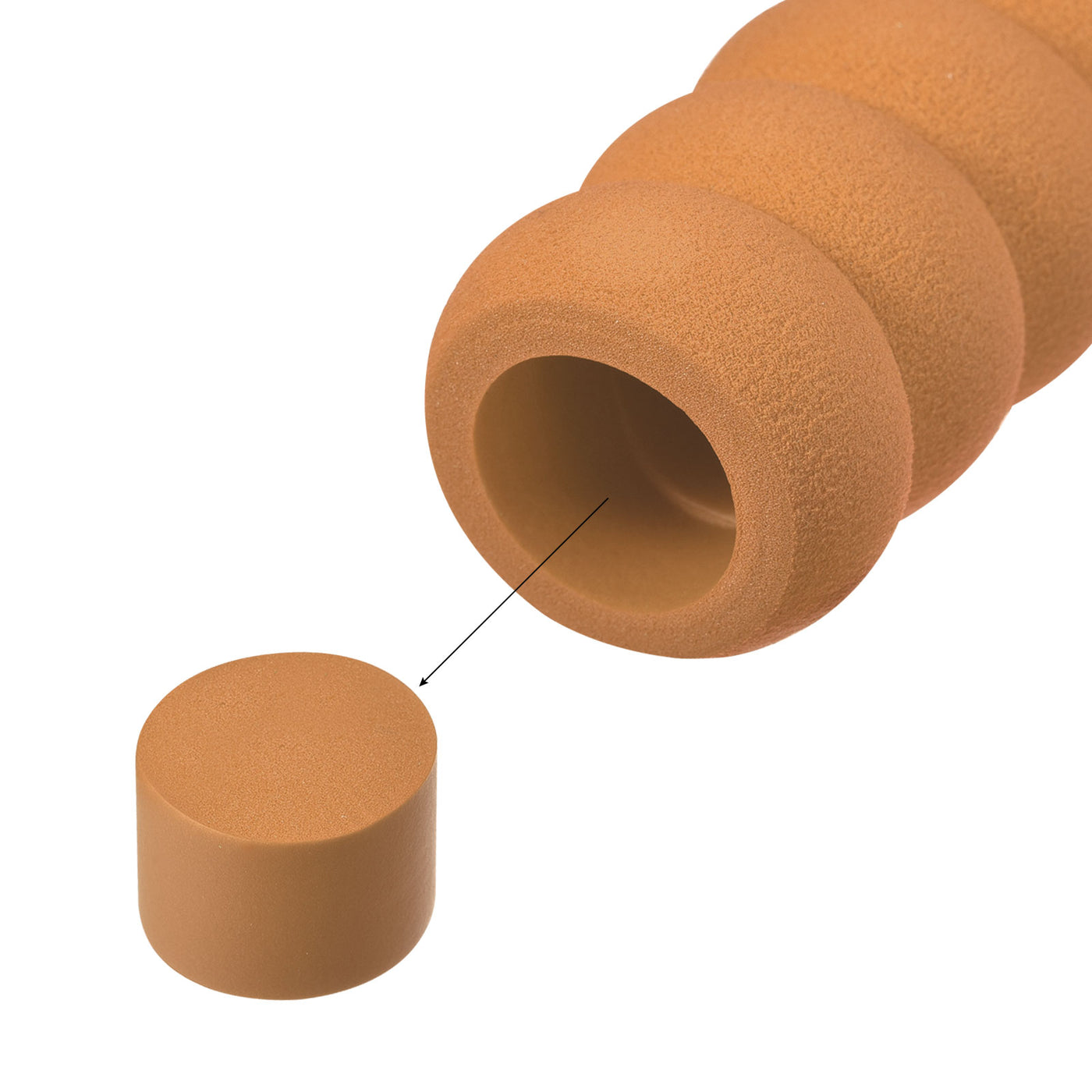 Harfington Door Handle Cover Nitrile Rubber Protector Spiral Sleeve