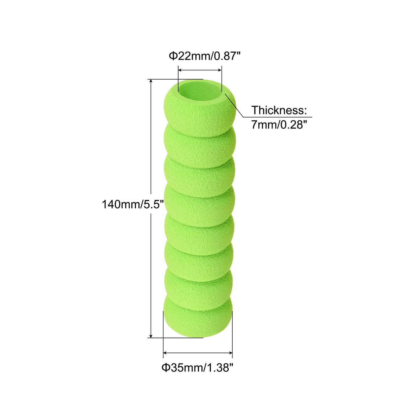 Harfington Door Handles Cover Nitrile Rubber Protector Spiral Sleeves