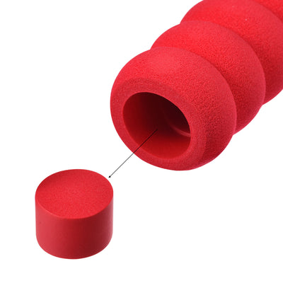 Harfington Uxcell Door Handle Cover Nitrile Rubber Protector Spiral Sleeve Red 5pcs