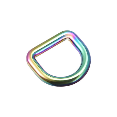 Harfington Uxcell Metal D Ring 0.63"(16mm) Zinc Alloy Buckle for Hardware Craft DIY Colorful 4pcs
