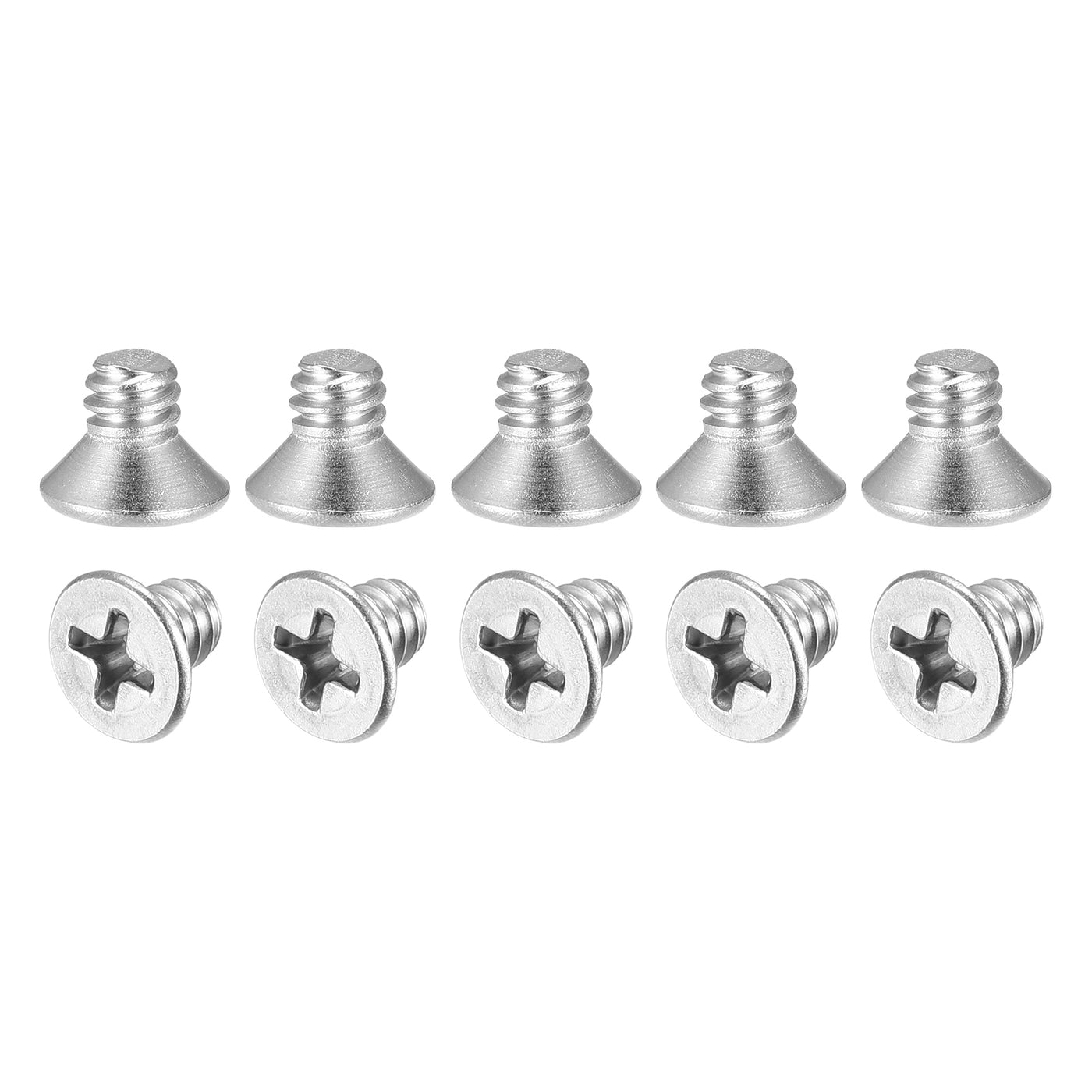 Harfington Flat Head Machine Screws Phillips 304 Stainless Steel Bolts