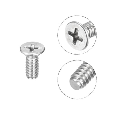 Harfington Flat Head Machine Screws Phillips 304 Stainless Steel Bolts