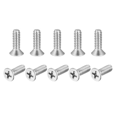 Harfington Flat Head Machine Screws Phillips 304 Stainless Steel Bolts