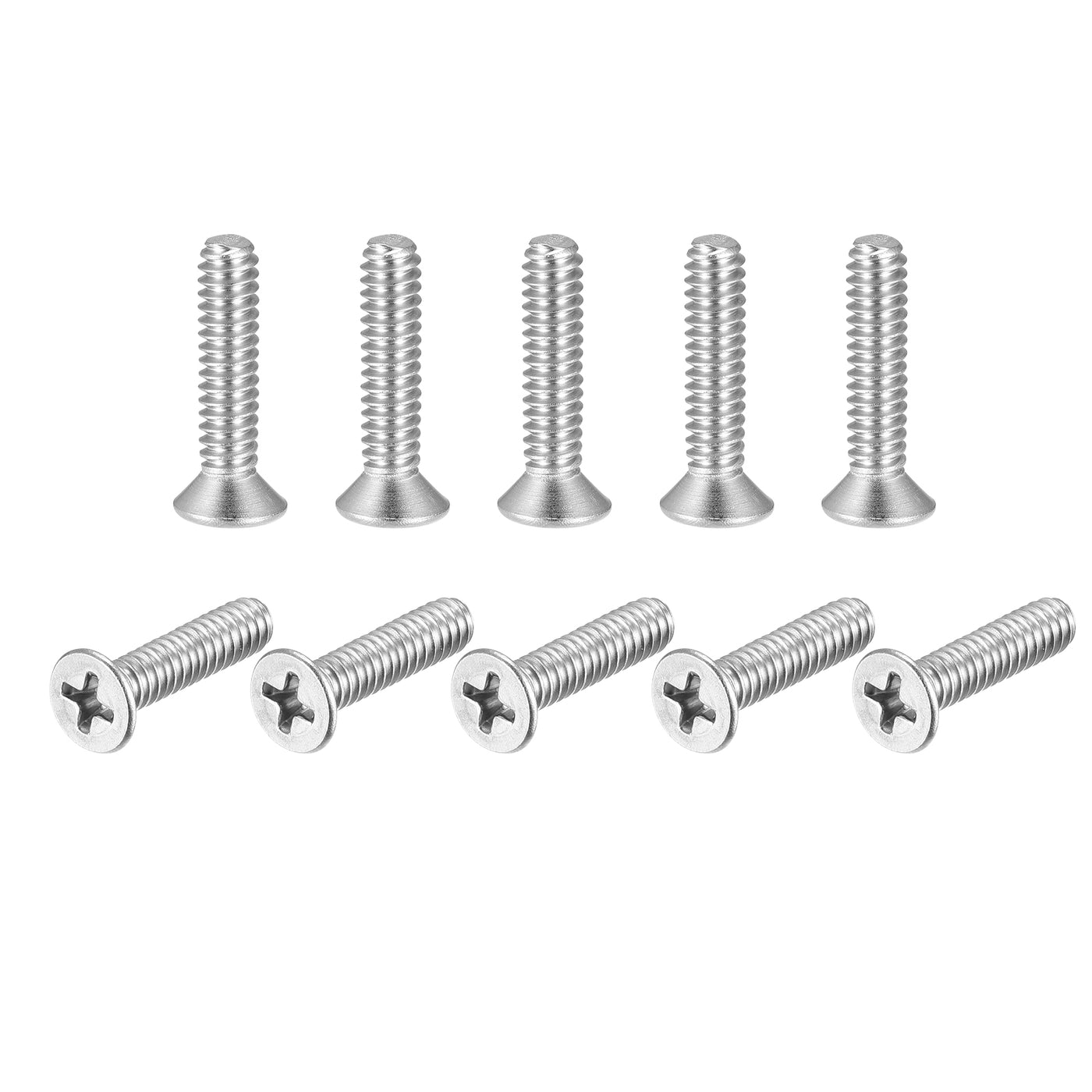 Harfington Flat Head Machine Screws Phillips 304 Stainless Steel Bolts